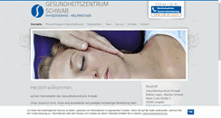 Desktop Screenshot of gesundheitszentrum-schwab.de